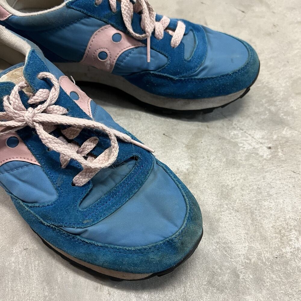 Saucony Womens Jazz Original 1044-98 Blue Pink Running Shoes Sneakers Size 8 - Picture 8 of 10